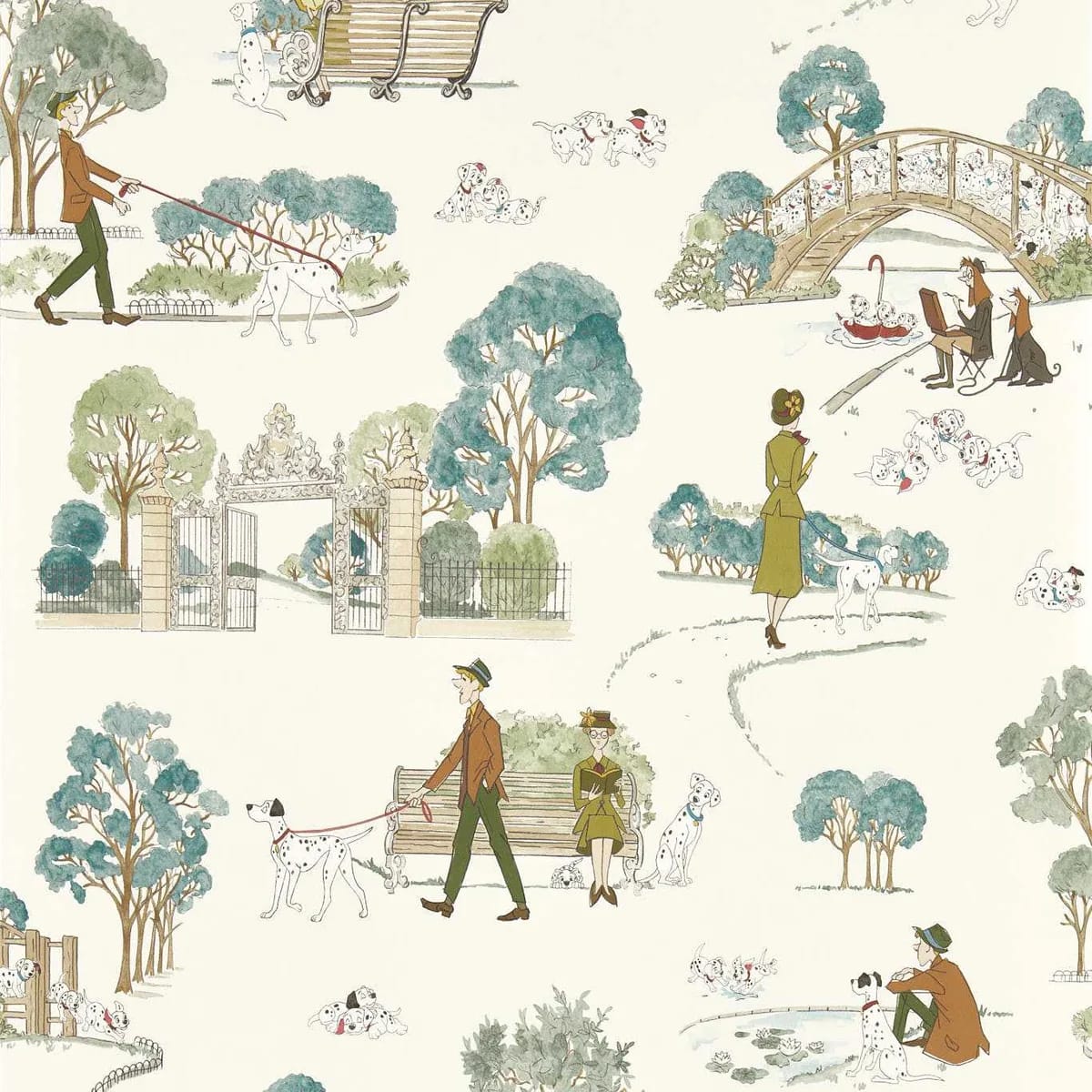 101 Dalmatians Wallpaper roomset