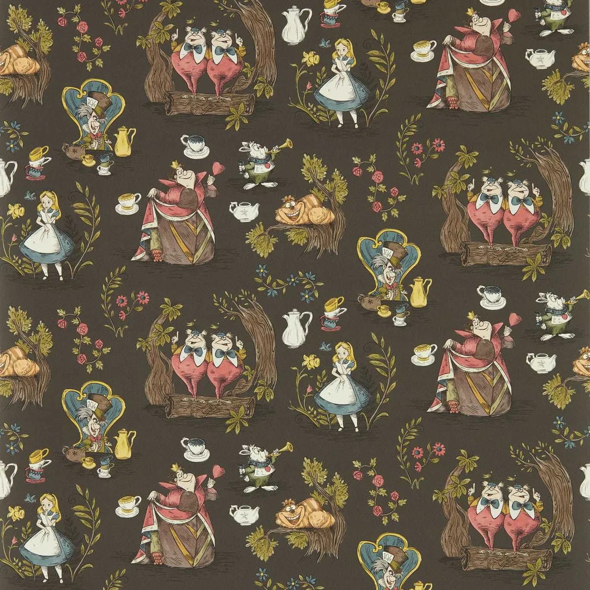 Alice In Wonderland Wallpaper roomset