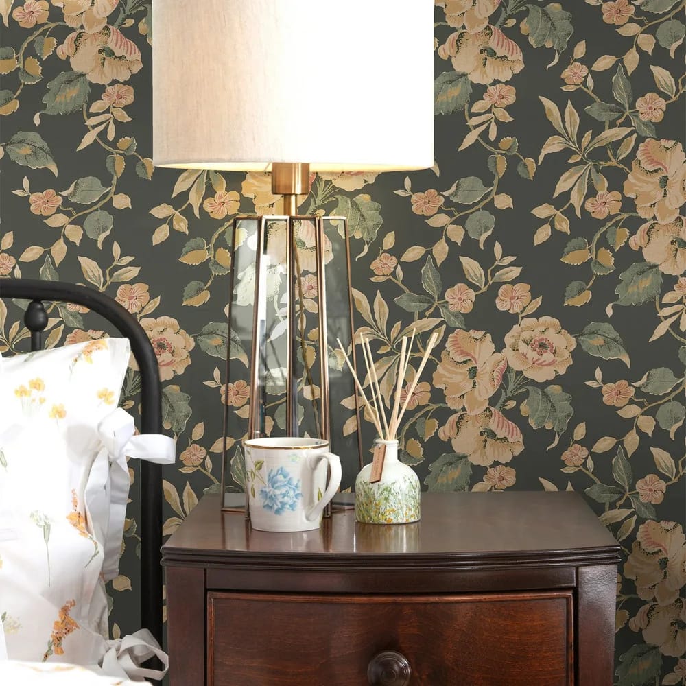 Alyworth Trail Fern Wallpaper roomset