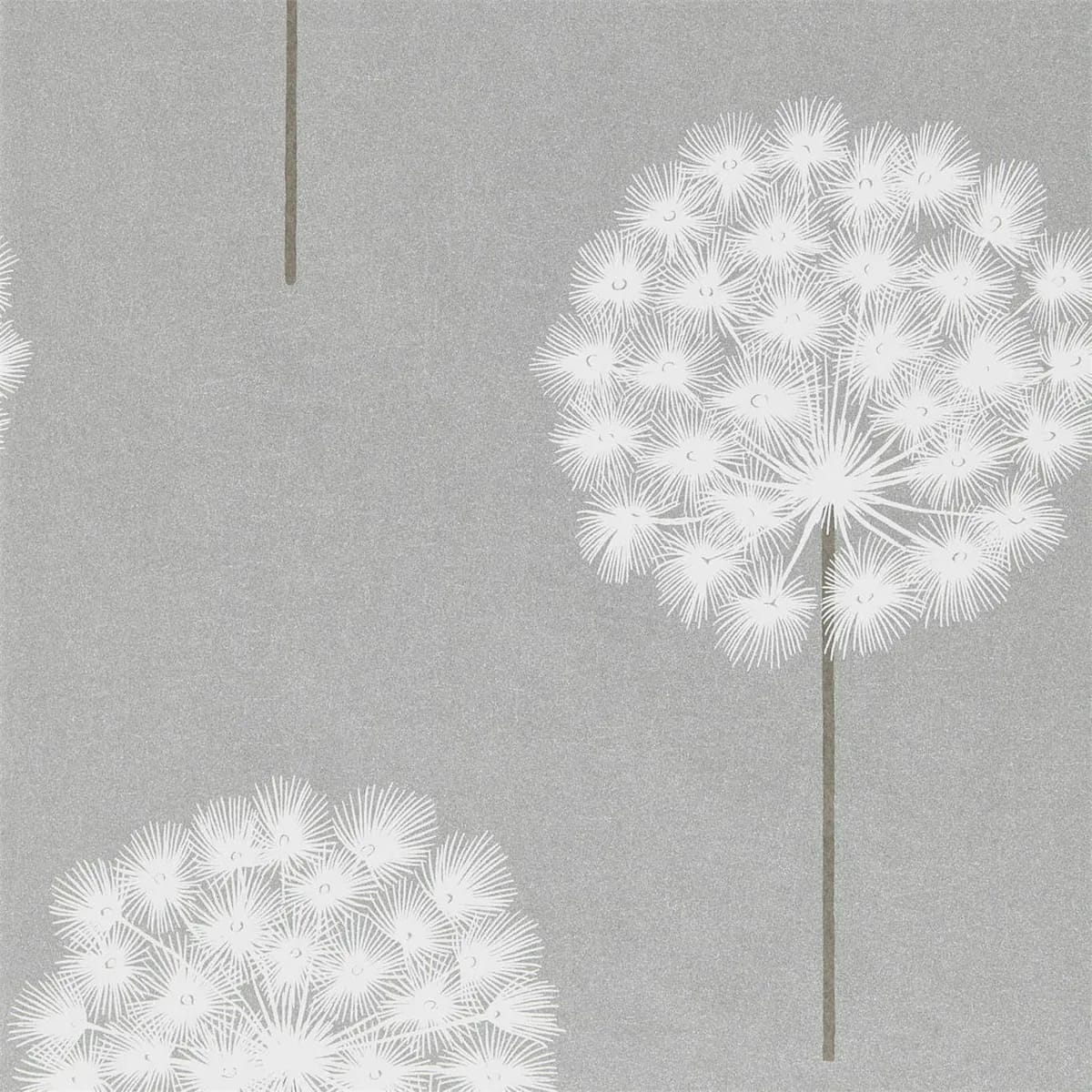 Amity Wallpaper — Silver/Chalk
