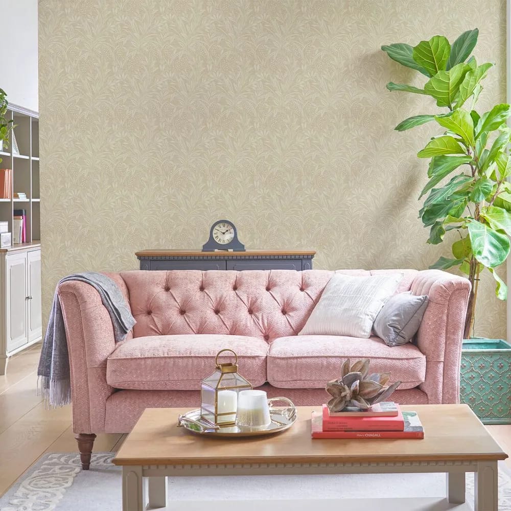Barley Natural Wallpaper roomset