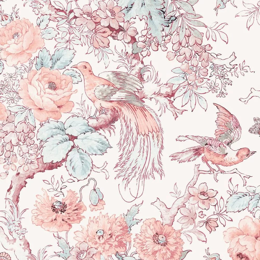 Birtle Blush Wallpaper roomset