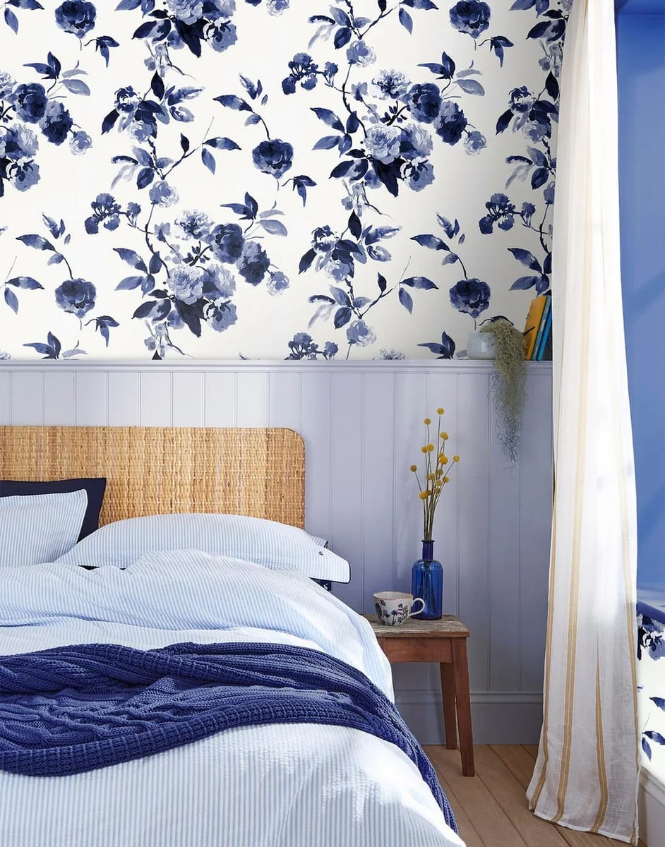 Boho Bloom Wallpaper roomset