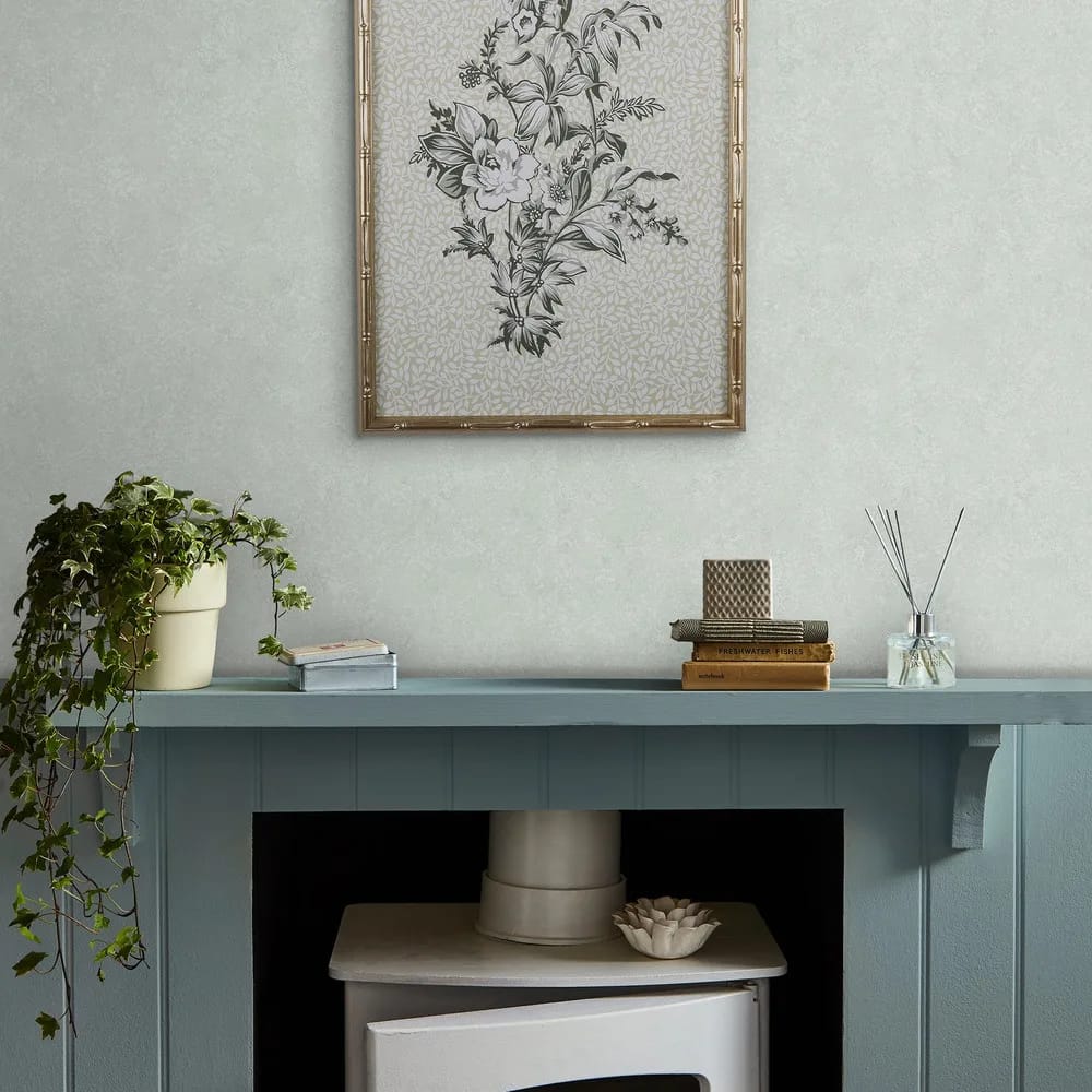 Brindley Duck Egg Blue Wallpaper roomset