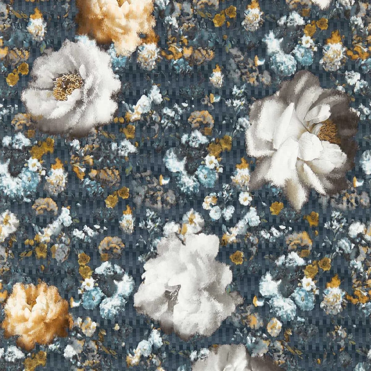 Camile Wallpaper — Midnight/Gold
