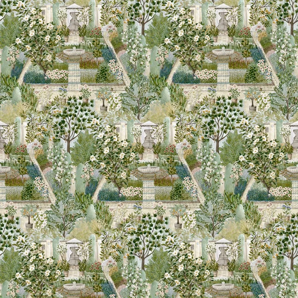Carpet Garden Wallpaper roomset