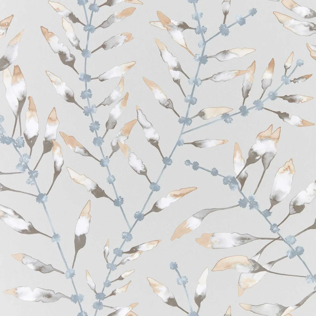 Chaconia Wallpaper — Amber/Slate