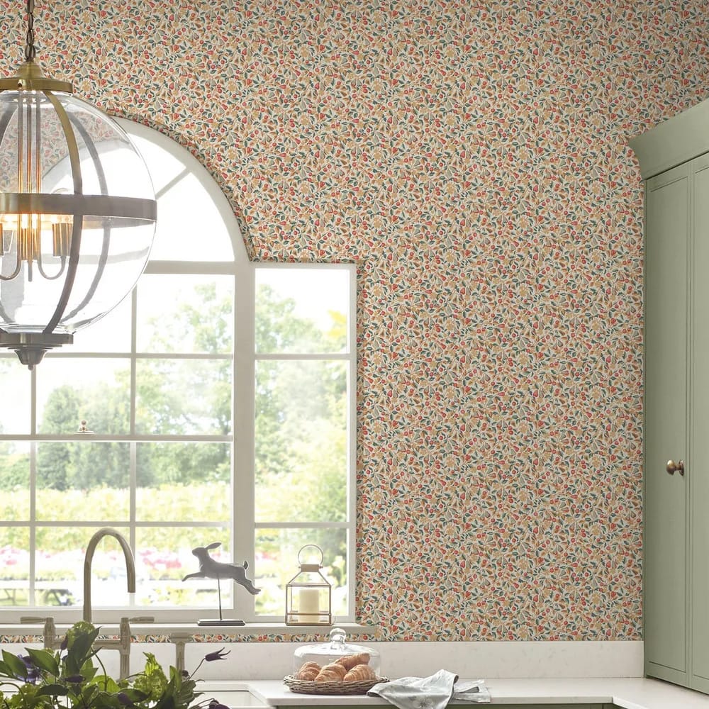 Devrons Grove Terracotta Wallpaper roomset