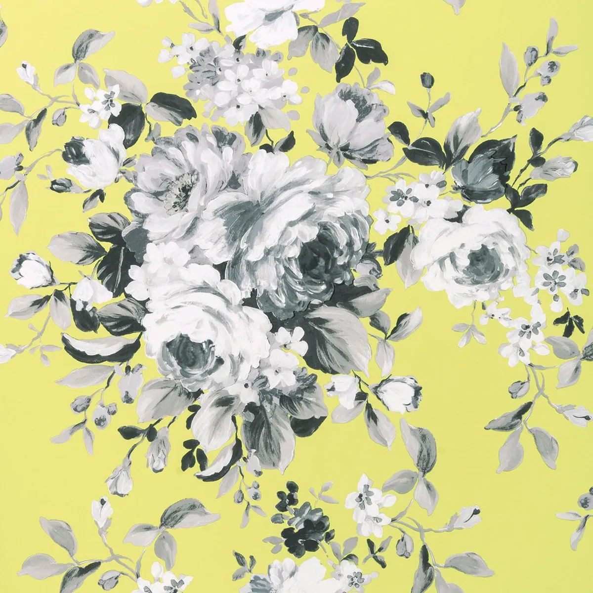 Emeline Citron Wallpaper roomset