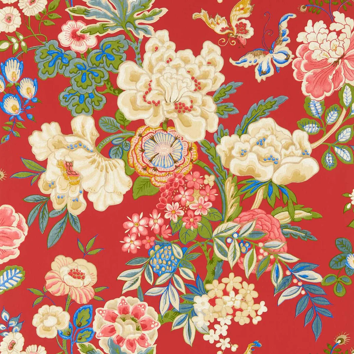 Emperor Peony Wallpaper roomset
