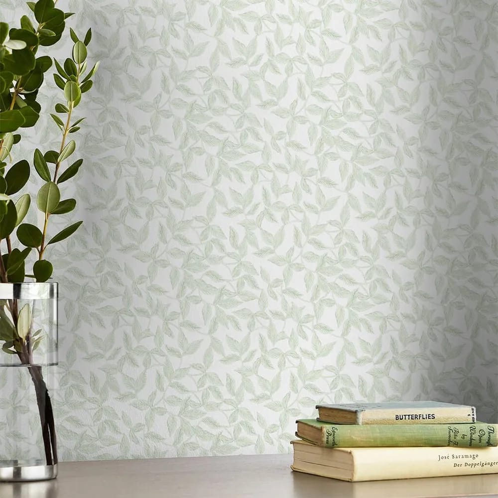 Erwood Pale Eau de Nil Wallpaper roomset