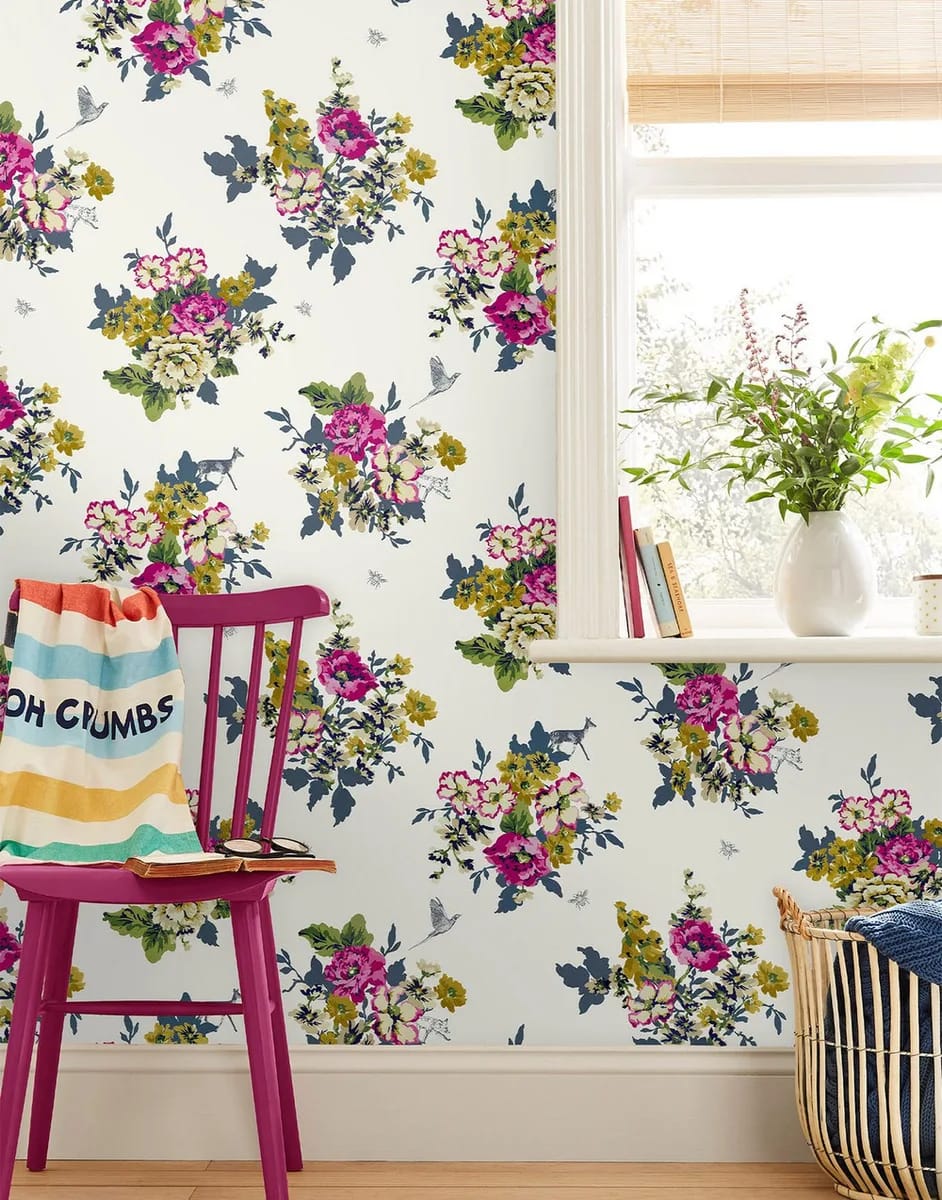 Floral Wallpaper roomset