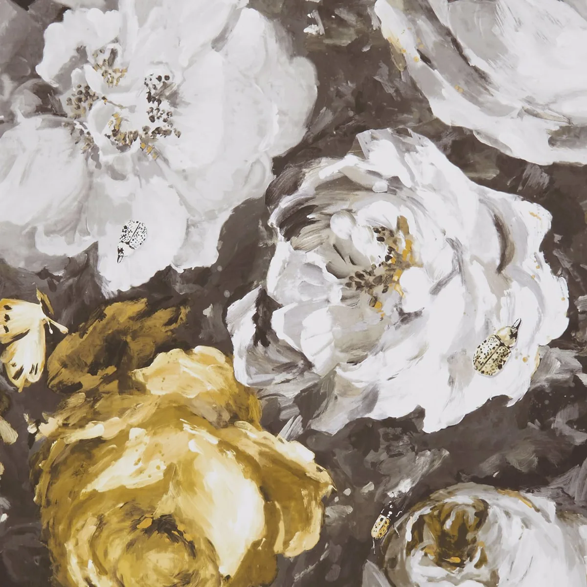 Floretta Wallpaper — Antique/Charcoal