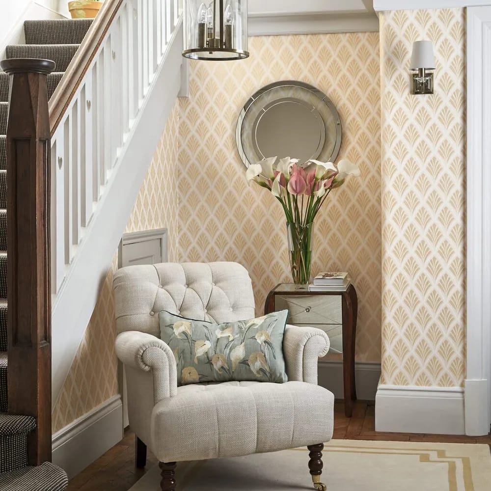 Florin Gold Wallpaper roomset