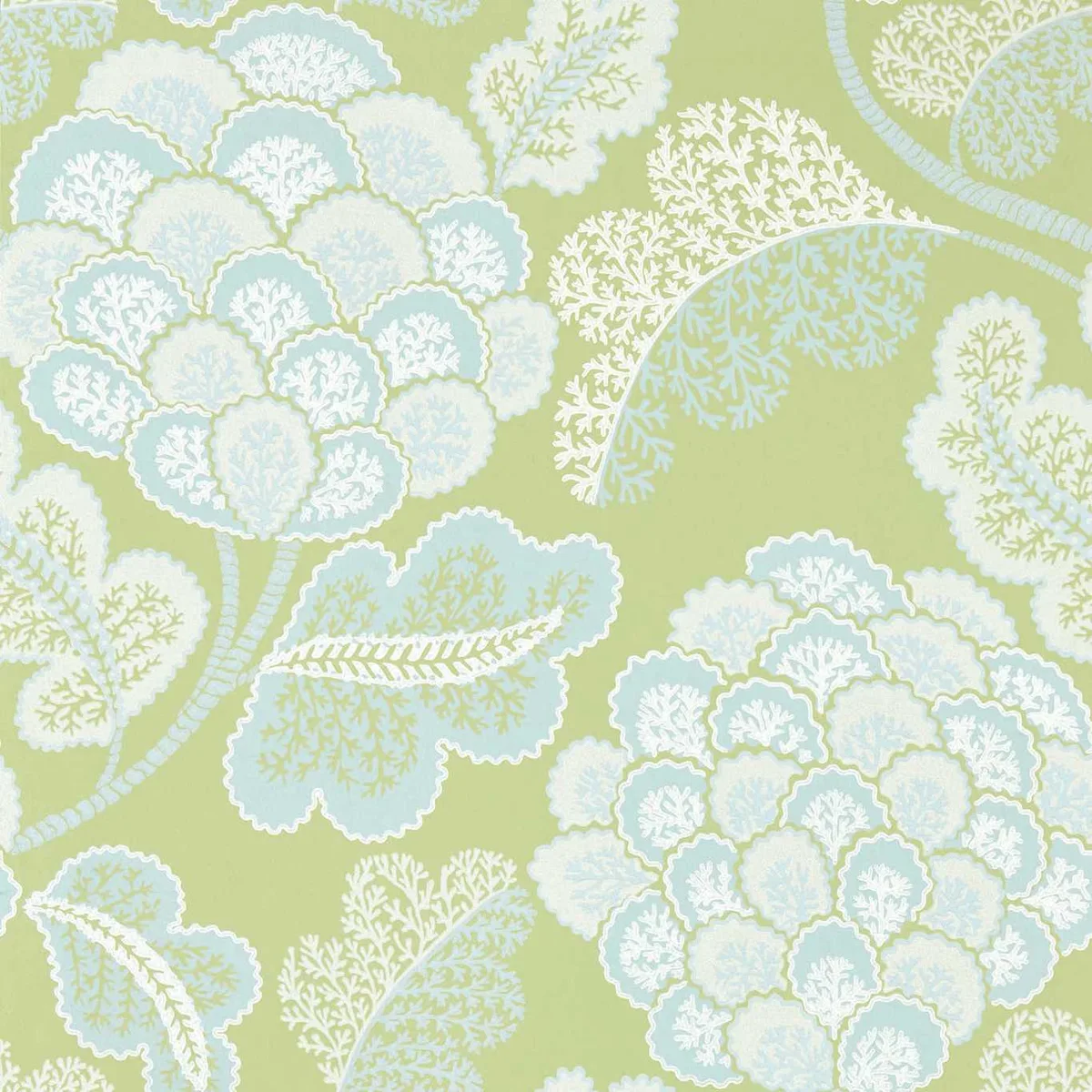 Flourish Wallpaper — Tree Canopy/Silver Willow
