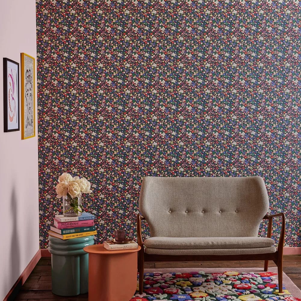 Harmony Ditsy Night Wallpaper roomset