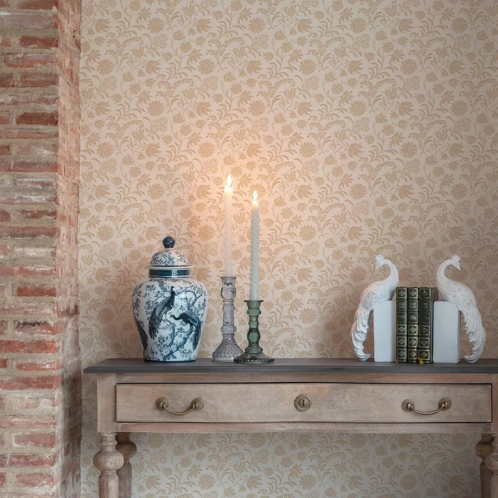 Hemingway Caramel Wallpaper roomset