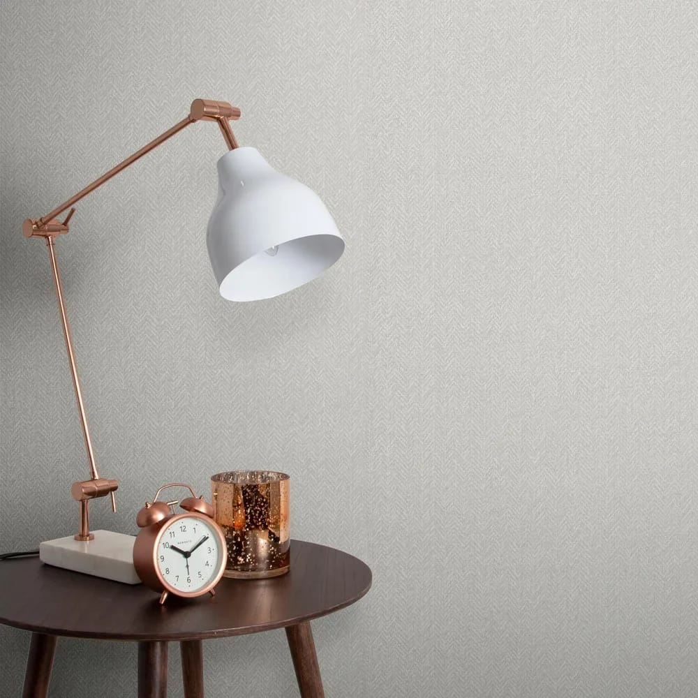 Herringbone Texture Wallpaper roomset