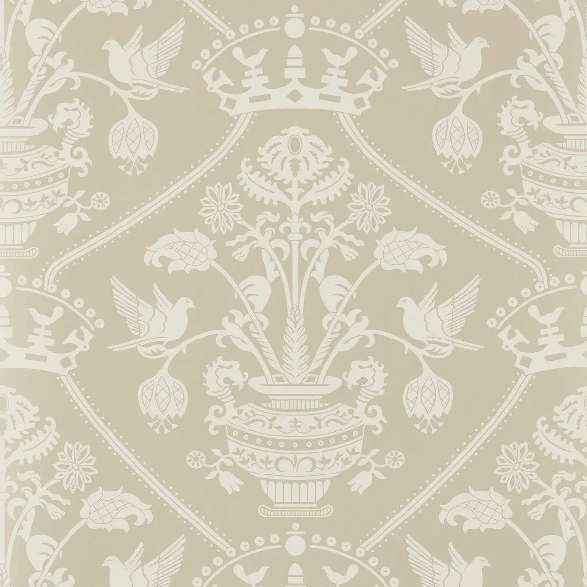 Highgrove Damask Wallpaper roomset