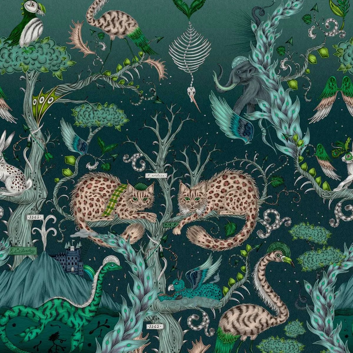 Highland Wonder Lagoon Wp Wallpaper roomset
