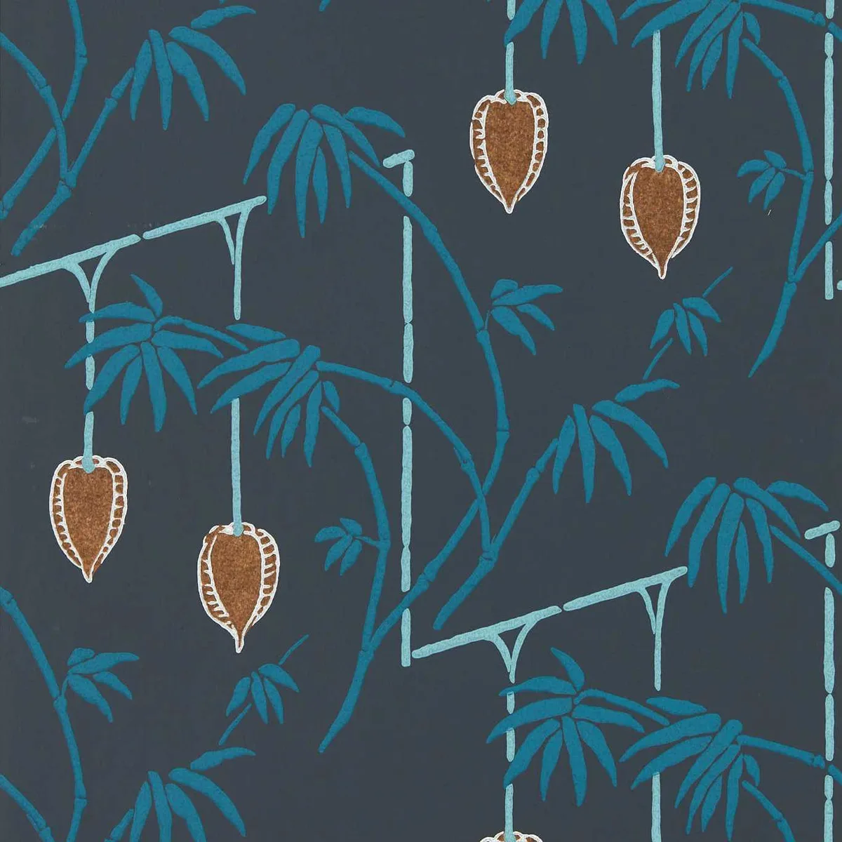 Kimiko Wallpaper — Japanese Ink/Copper