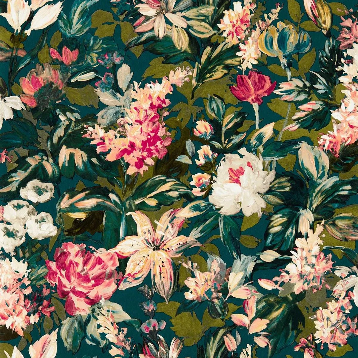 Lilum Wallpaper — Peacock