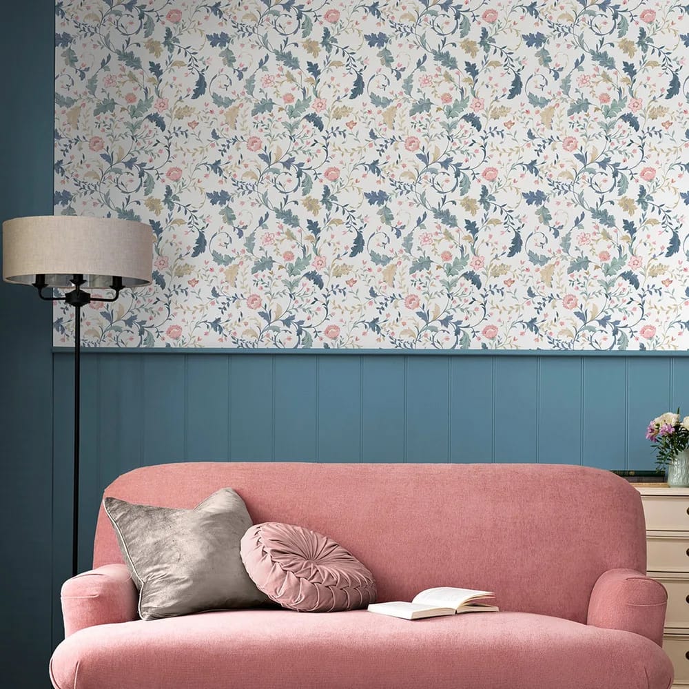 Litton Dusky Seaspray Wallpaper roomset