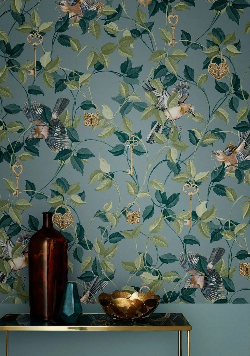Lock & Key Wallpaper roomset