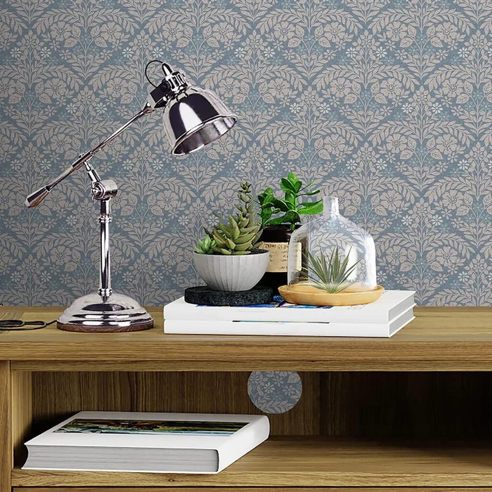 Margam Newport Blue Wallpaper roomset