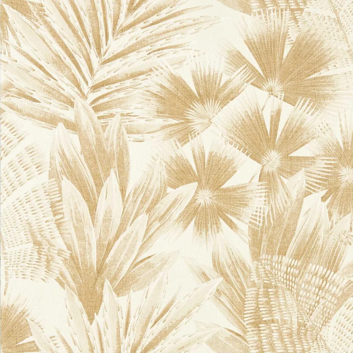 Matupi Parchment/ Gold Wallpaper roomset
