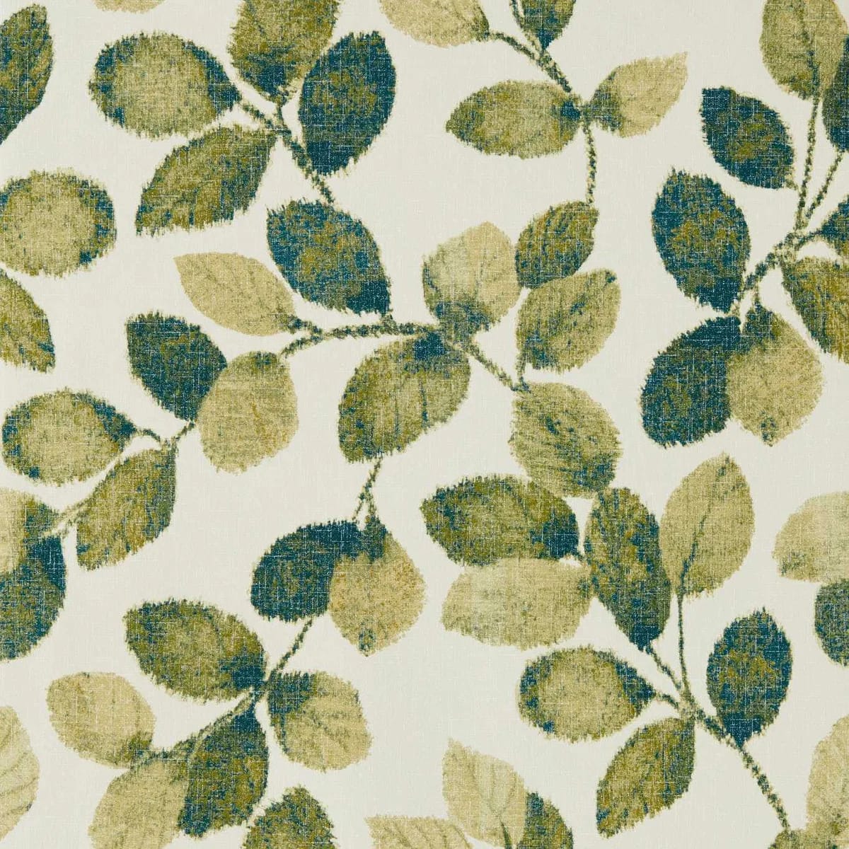 Northia Wallpaper — Olive/Peacock