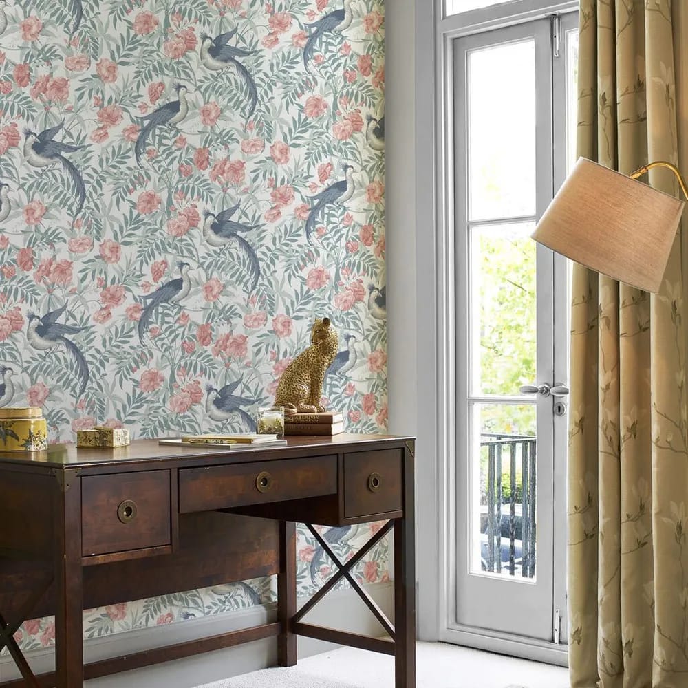 Osterley Rosewood Wallpaper roomset