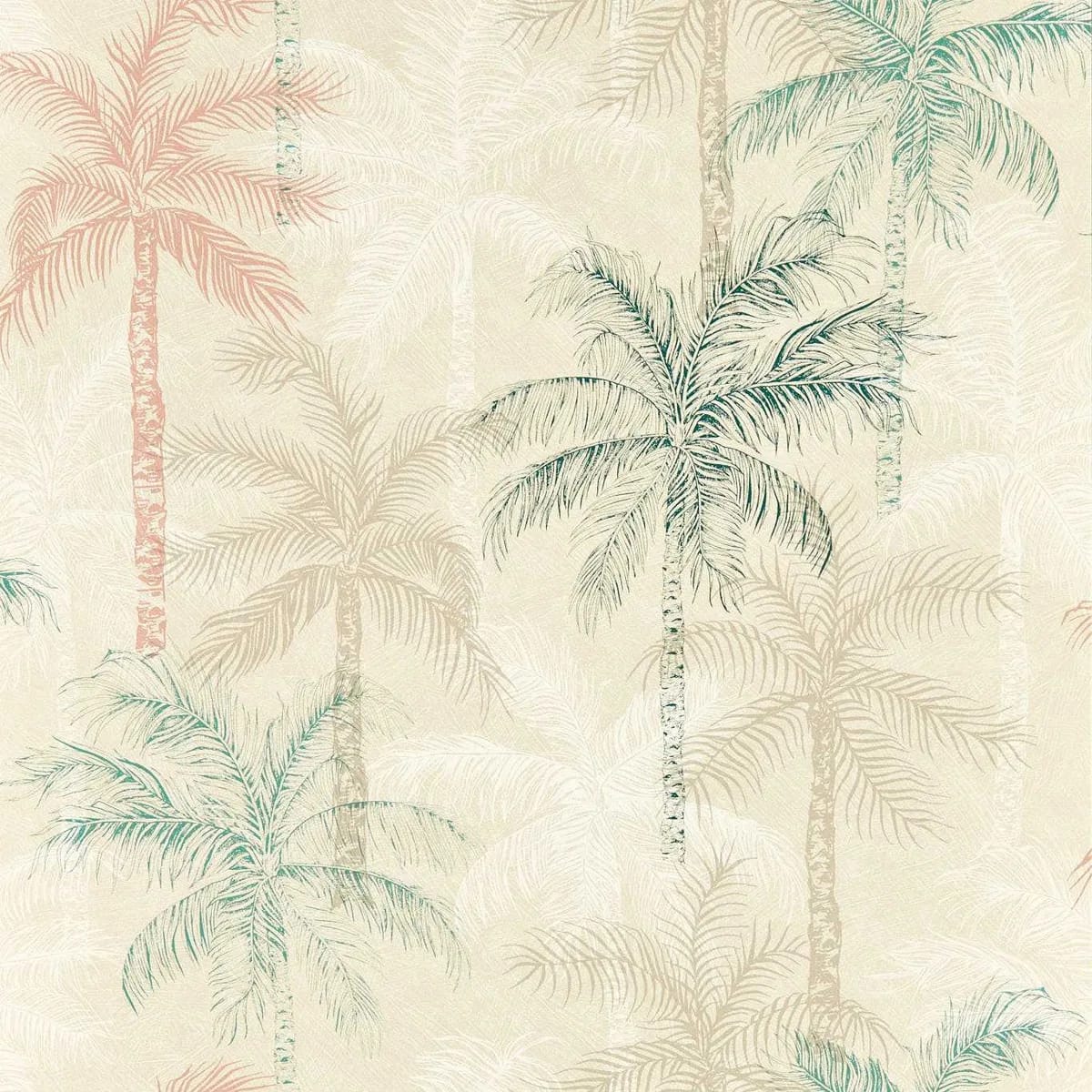 Palmyra Wallpaper — Mineral/Blush