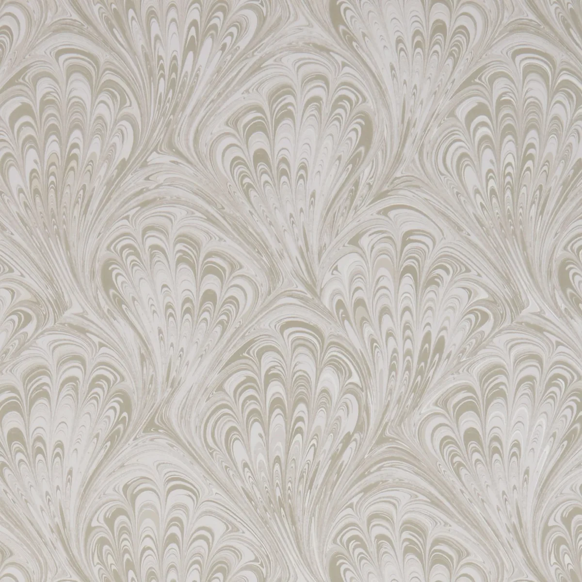 Pavone Wallpaper — Taupe/Gilver