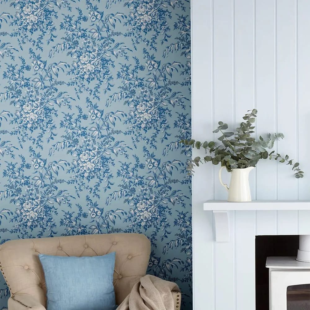Picardie Blue Sky Wallpaper roomset