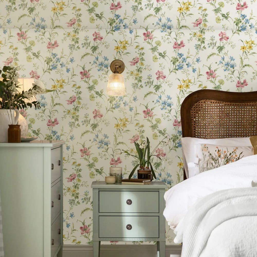Poppy Meadow Wallpaper roomset