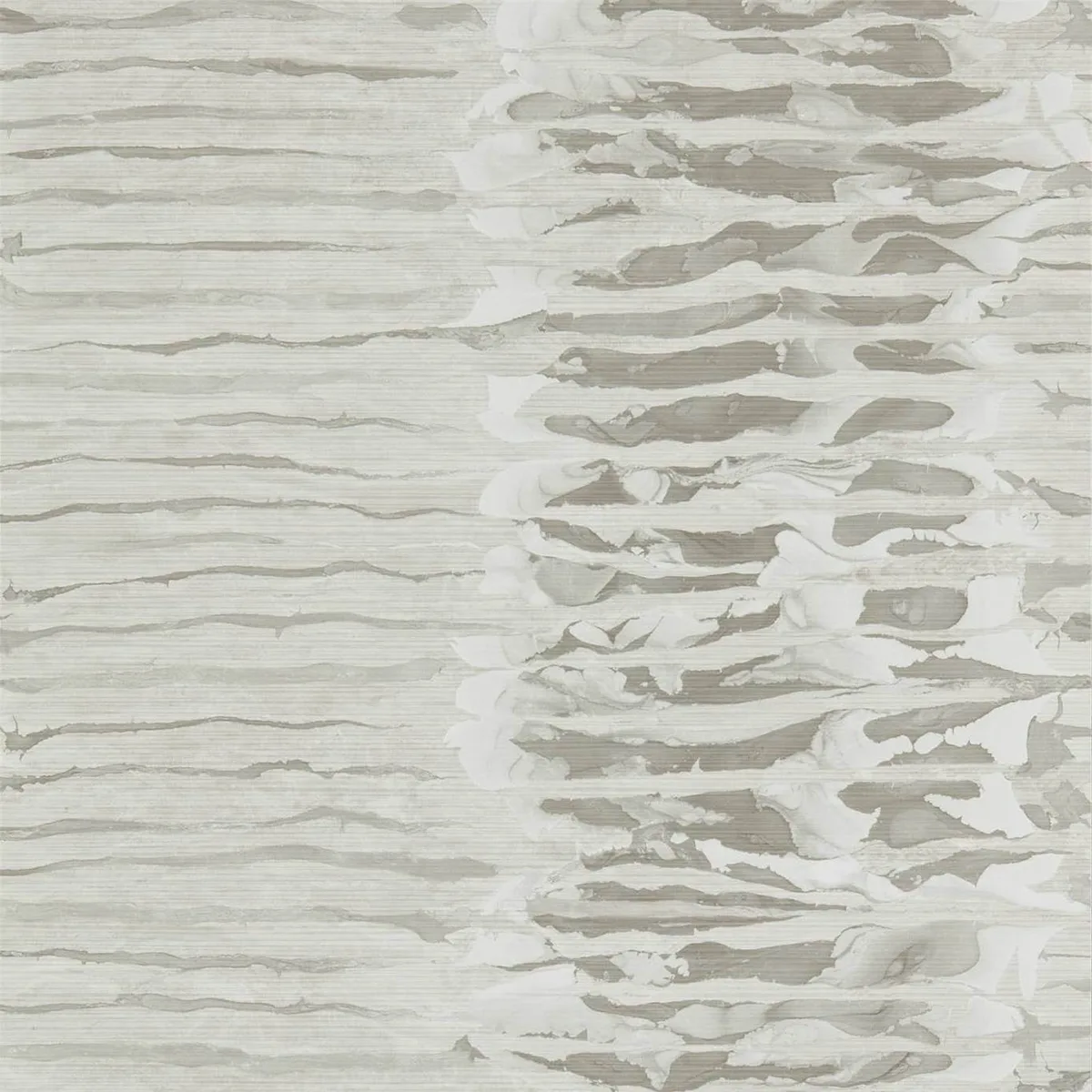 Ripple Stripe Sandstone Wallpaper roomset