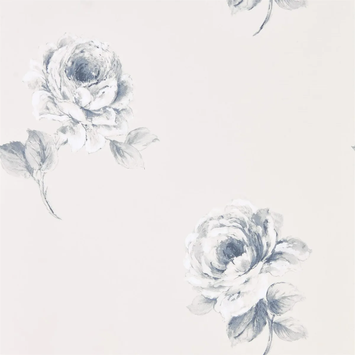 Rosa Indigo Wallpaper roomset