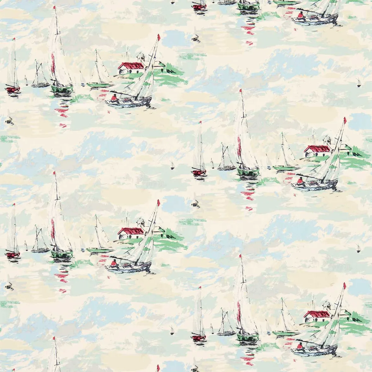 Sail Away Wallpaper roomset