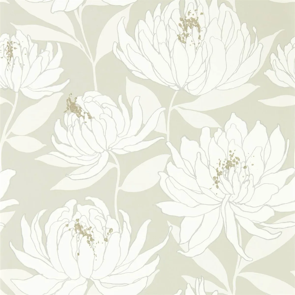 Sebal Earth/Silver Wallpaper roomset