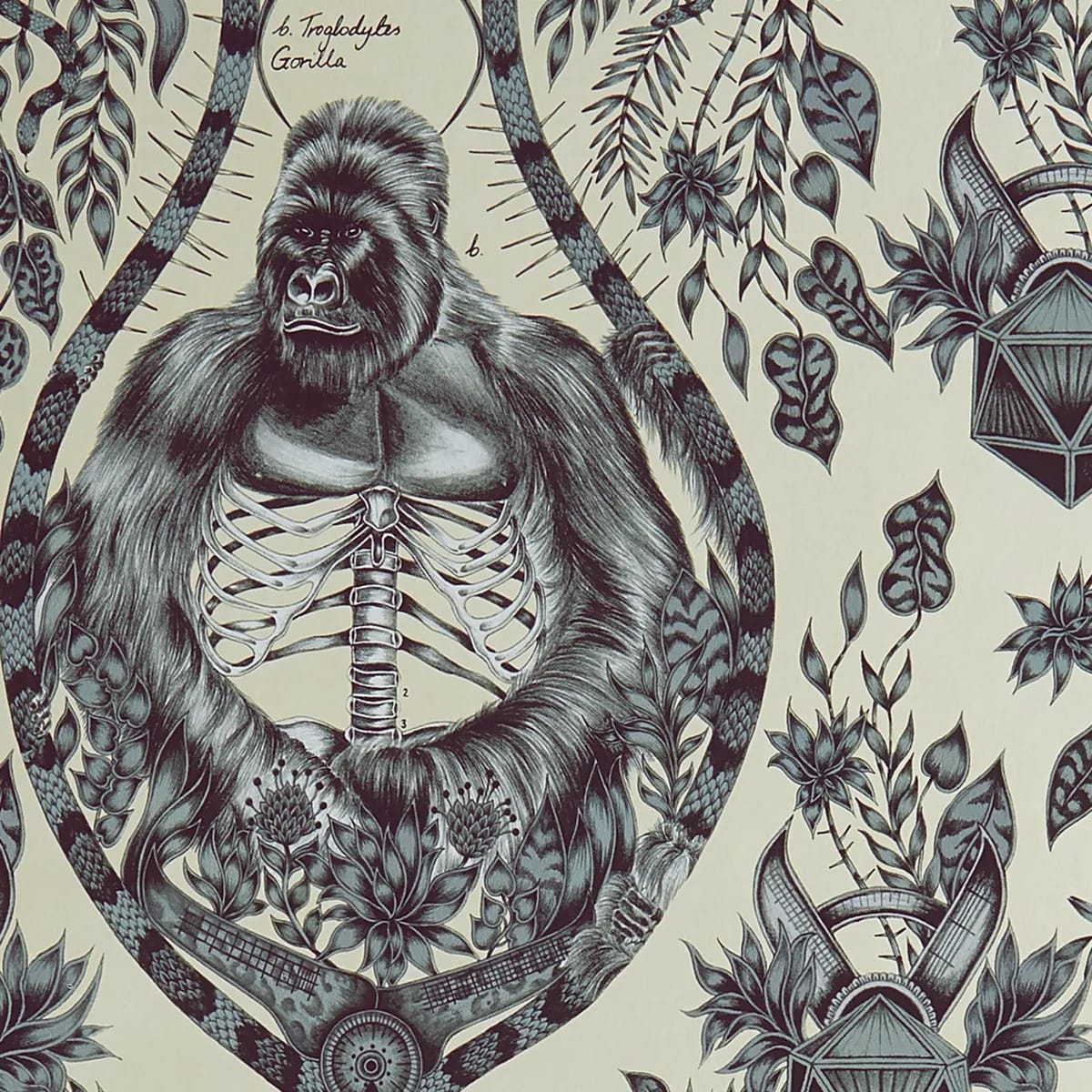 Silverback Wallpaper roomset