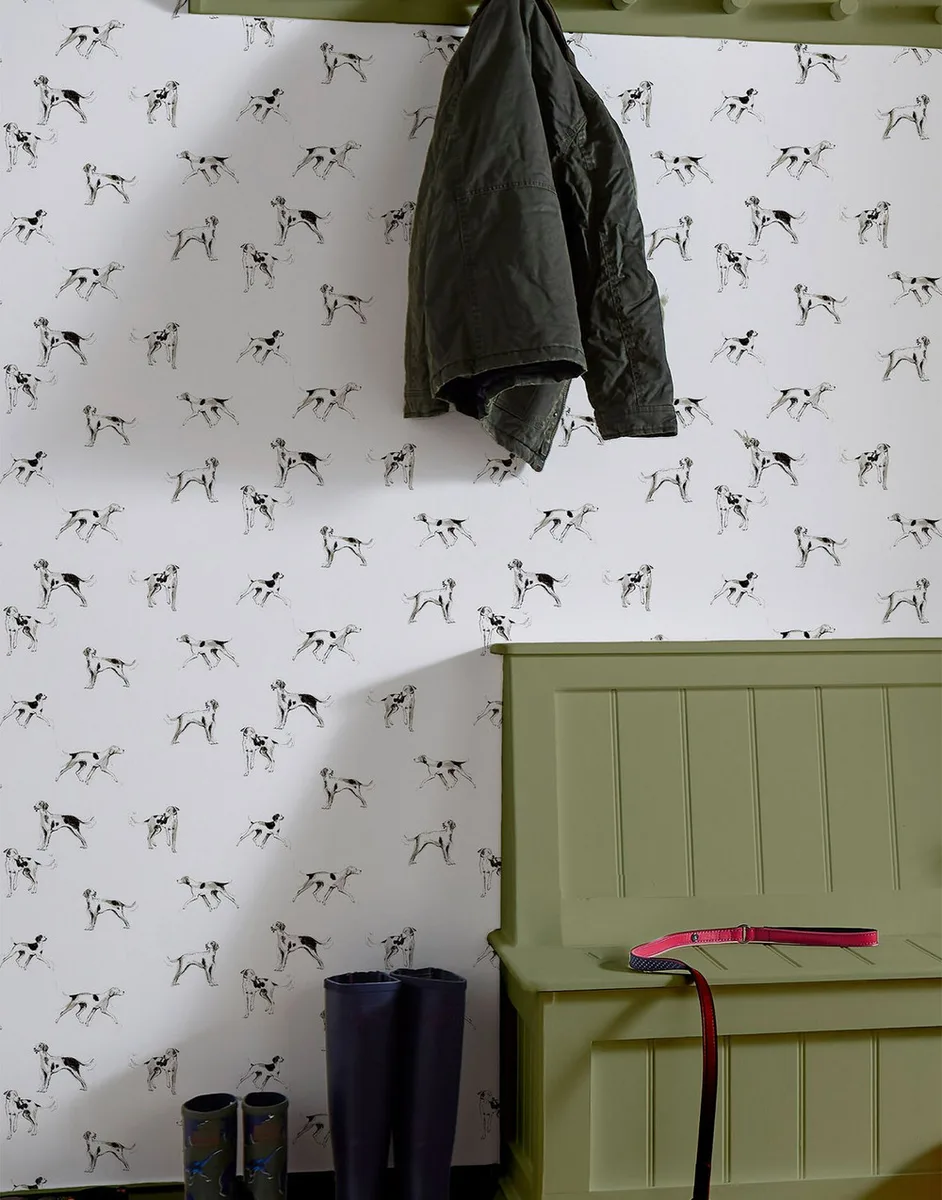 Sketchy Dogs Wallpaper roomset