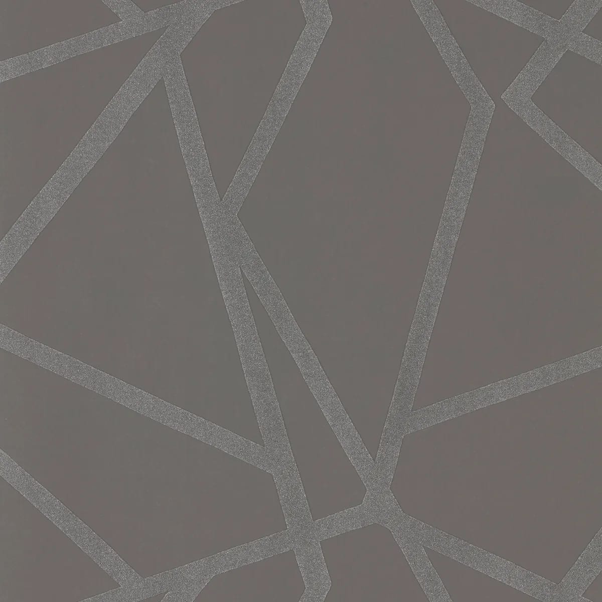 Sumi Shimmer Linen/Stone Wallpaper roomset