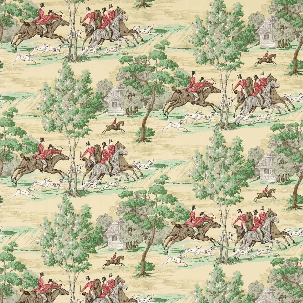 Tally Ho Wallpaper roomset