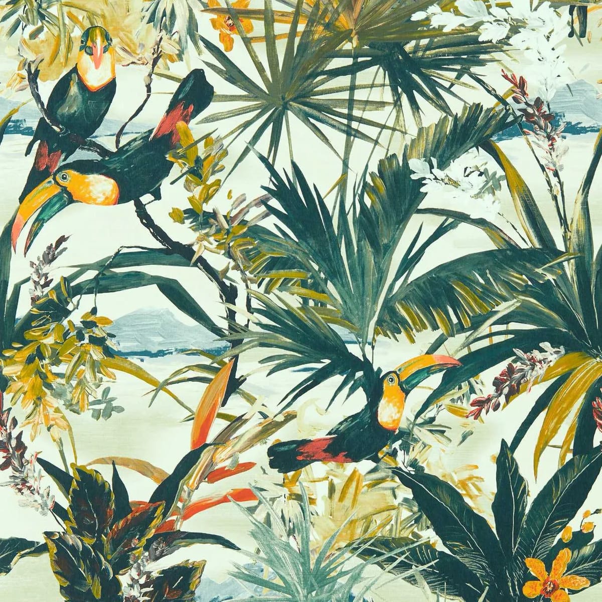 Toucan Wallpaper — Antique