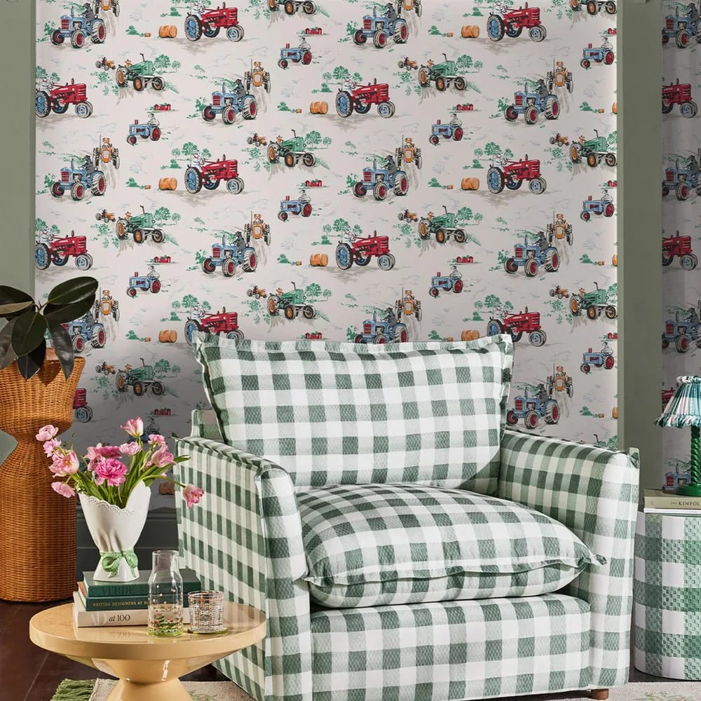 Tractor Wallpaper roomset