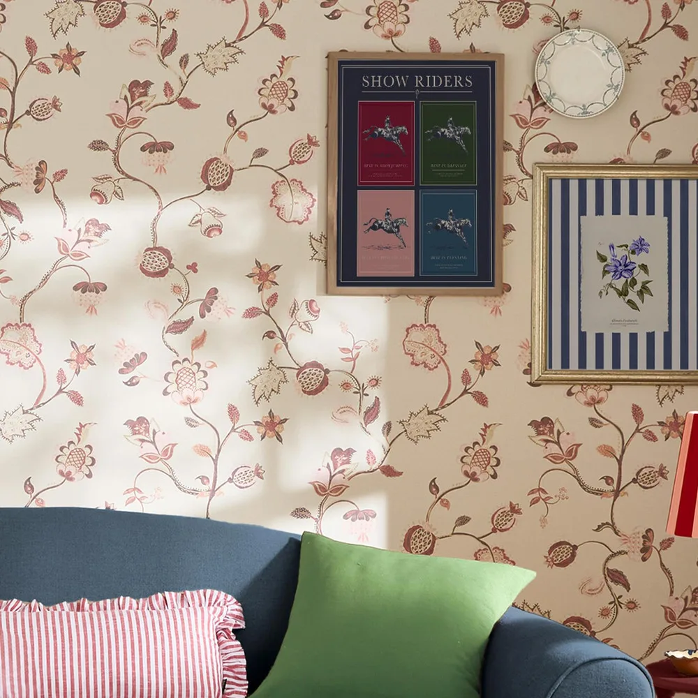 Tree Of Life Floral Wallpaper roomset