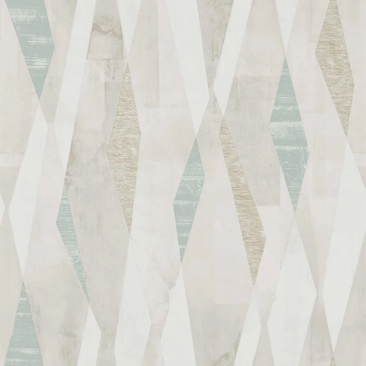 Vertices Slate/Concrete Wallpaper roomset