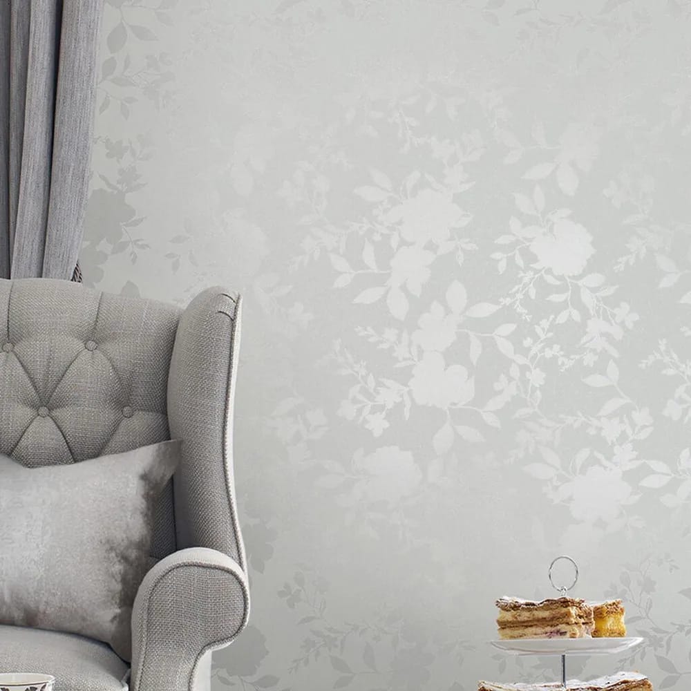 Westbourne Silver Wallpaper roomset