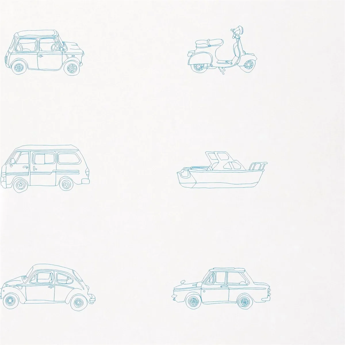 What A Hoot Wallpapers 70504 Go Go Retro Wallpaper roomset